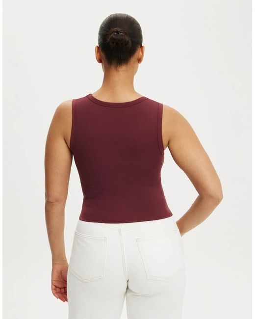 Cotton On Red Hold Me V Neck Tank