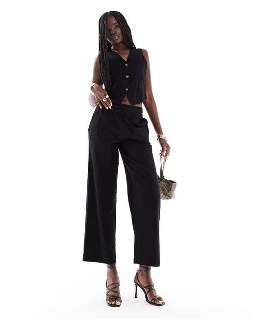 Vero Moda Black Tailored Waistcoat Co-ord