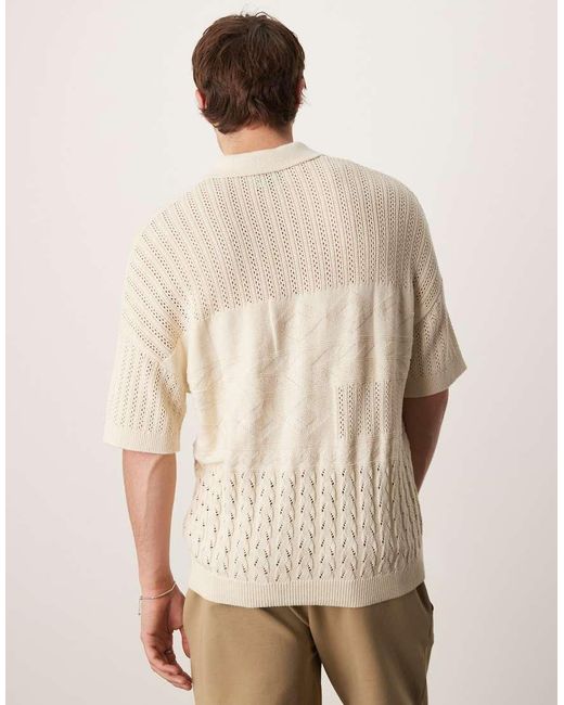 Polo Comoda di ASOS in Natural da Uomo