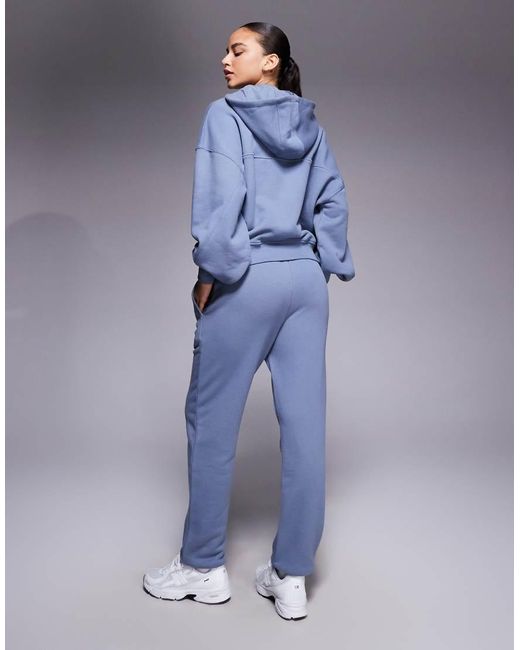 4505 Blue Rest Day Heavyweight 420gsm Cotton Low Rise Cuffed jogger