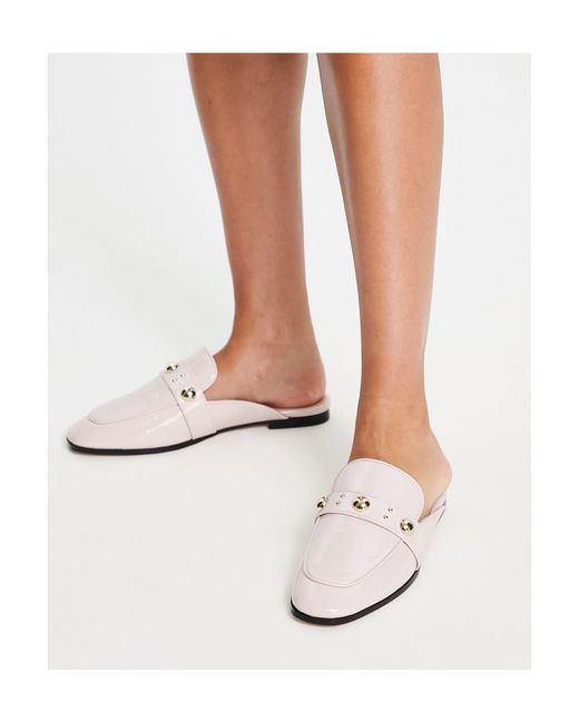 river island backless loafers