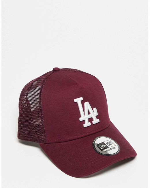 La dodgers - casquette camionneur - bordeaux KTZ en coloris Red