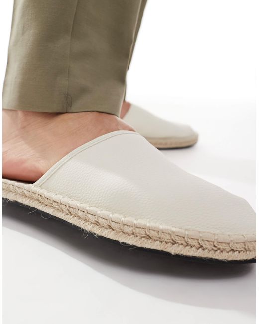 ASOS Gray Mule Loafer Espadrilles for men