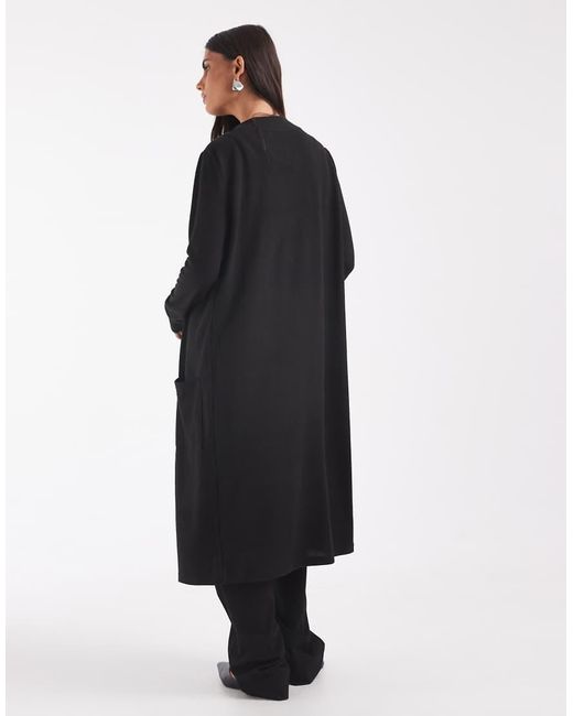 Noisy May Red Lightweight Longline Cardigan