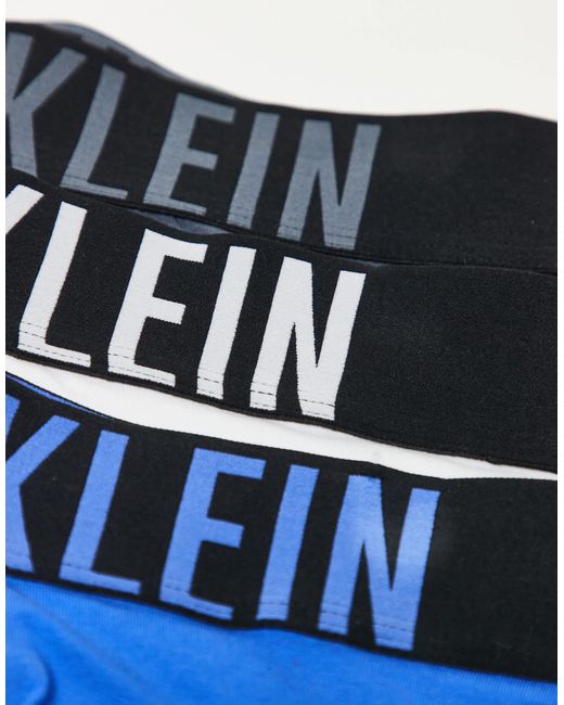 Calvin Klein – intense power – boxershorts aus baumwolle in Blue für Herren