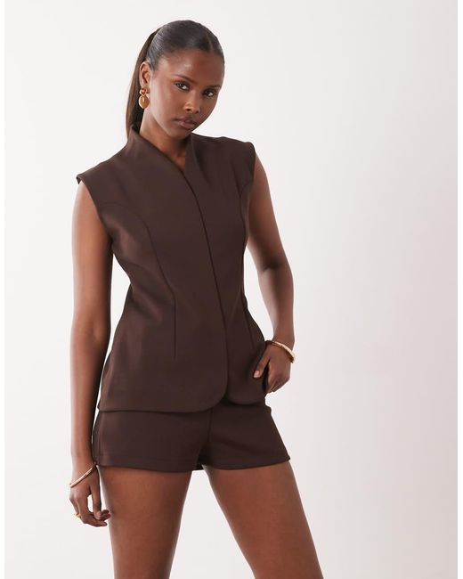ASOS Brown Shorts Co-ord