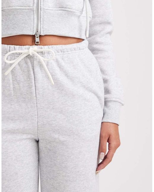Cotton On White Classic Fleece Wide Leg Sweatpants