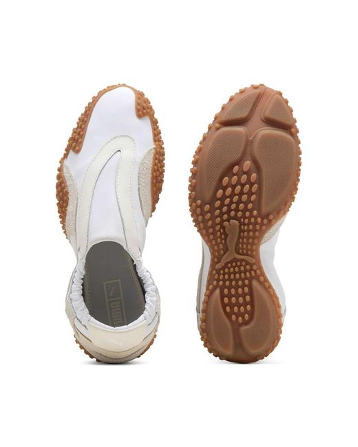 PUMA White Mostro Move Trainers