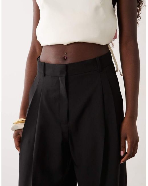 Mango Natural Pleat Front Tailored Trouser