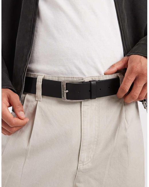 Jack & Jones Gray Leather Belt for men