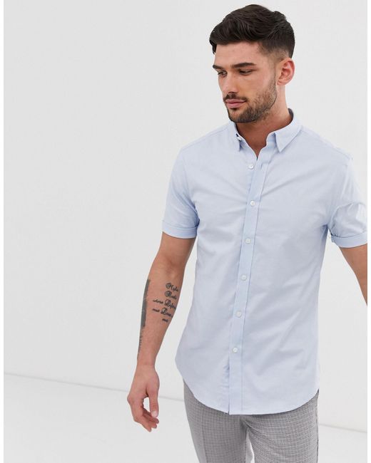 muscle fit oxford shirt