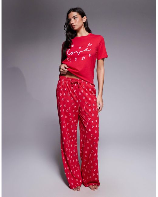Threadbare Red – valentines – pyjama