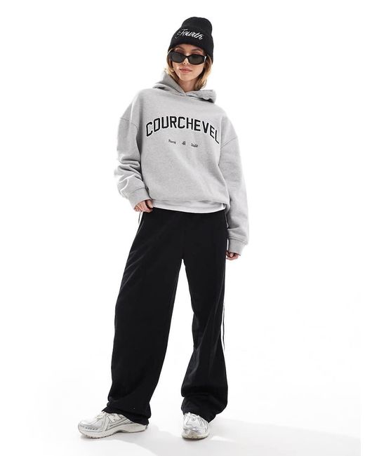 Sudadera Con Capucha Y Logo "Courchevel" Après Ski De X Felicia Wedin 4th & Reckless de color Gray
