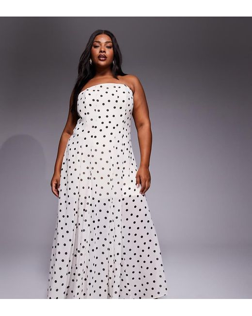 Forever New Purple Chiffon Strapless Maxi Dress