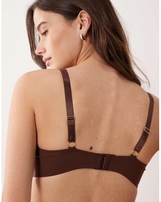 ASOS Brown Fuller Bust Carla Smoothing Underwire Bra