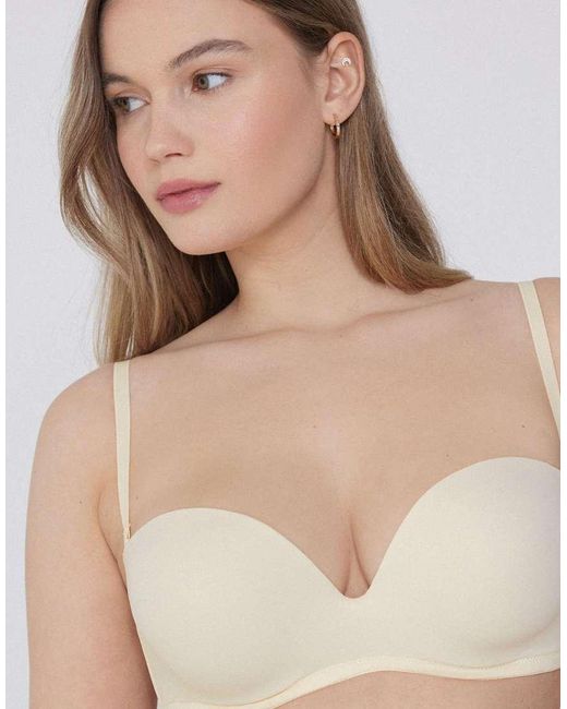 Tezenis Natural New York Padded Microfibre Bandeau Bra