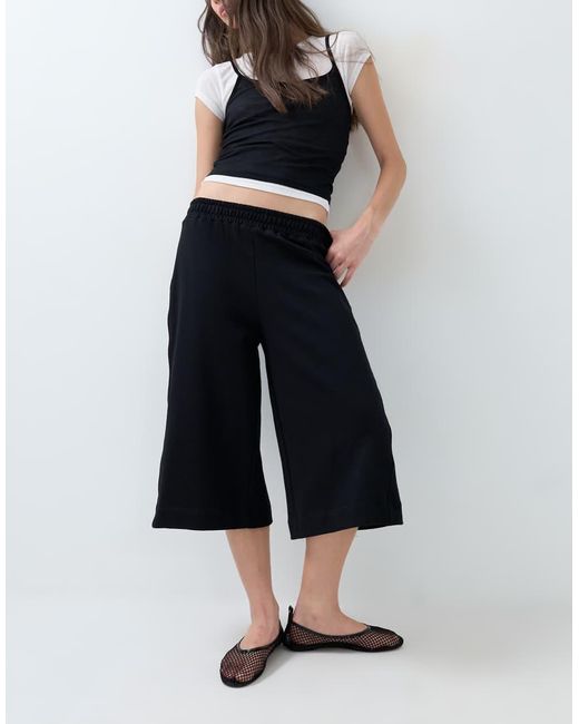 ASOS White Sweat Capris Short