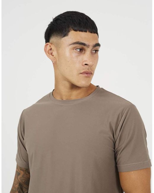 Brave Soul Gray Classic Crew Neck T-Shirt for men