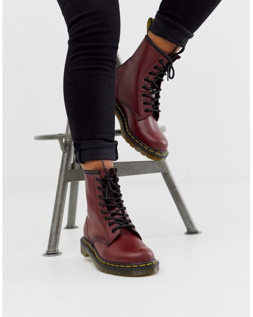 cherry red dr martens 1460