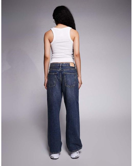 River Island Blue Relaxed Straight Leg Jean