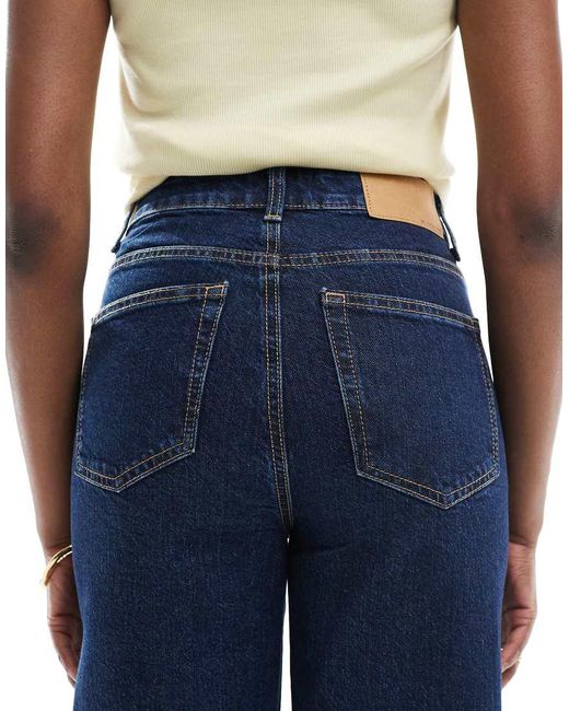 ASOS Blue Asos Design Tall Comfort Stretch Straight Leg Jeans