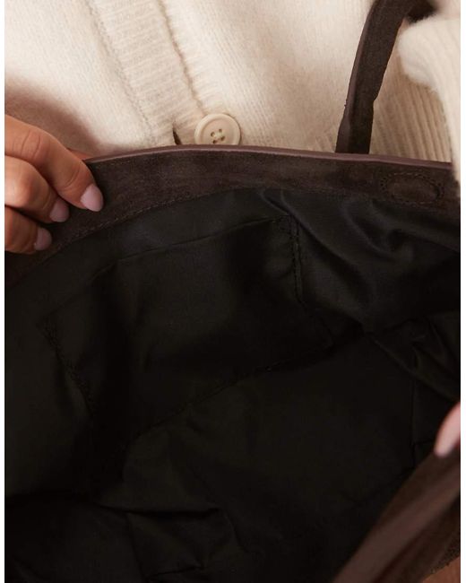Borsa Shopping Allungata di ASOS in Brown
