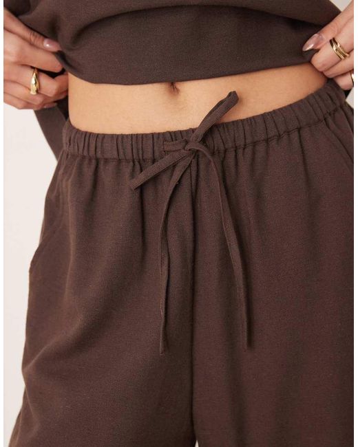 esmé studios Brown Tie-front Beach Pants