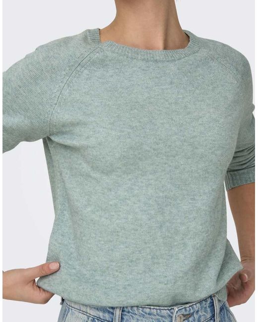 ONLY Green Knitted Pullover