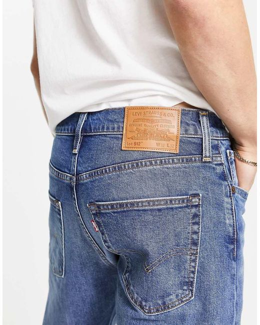 Levi's Blue 512 Slim Tapered Fit Jeans for men