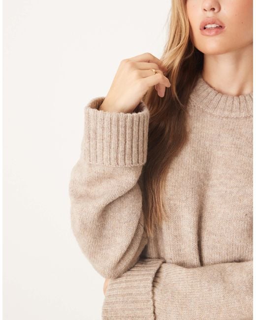 Gina Tricot Natural – relaxed fit strickpullover