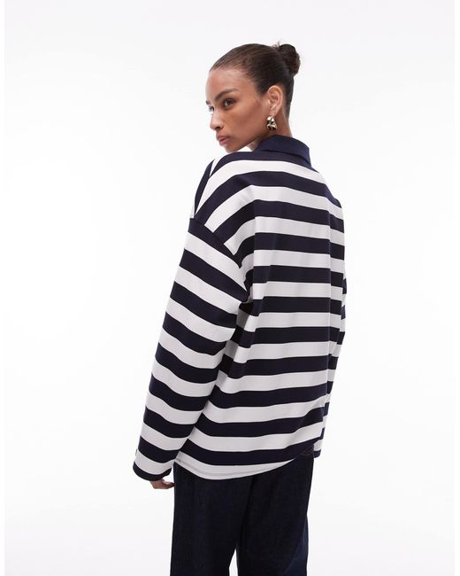 Mango Blue – pullover mit streifen