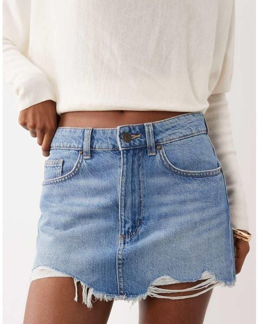 Cotton On Blue Original Denim Mini Skirt
