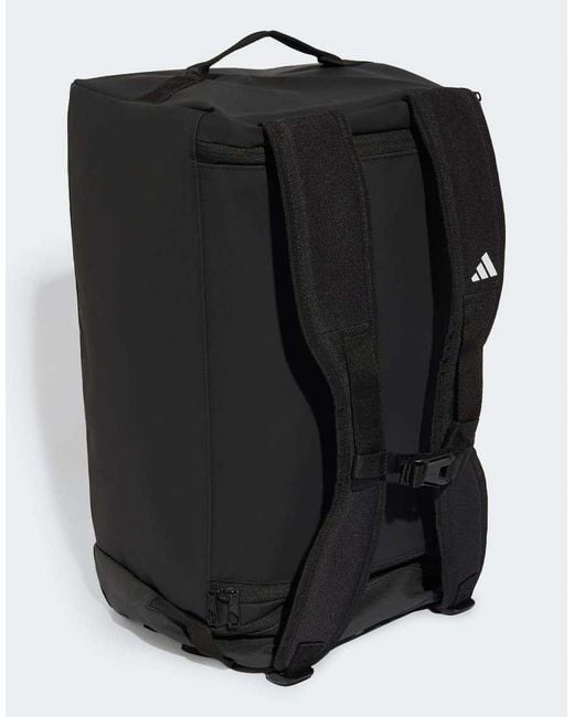 Adidas Originals Black Hybrid Duffel Bag