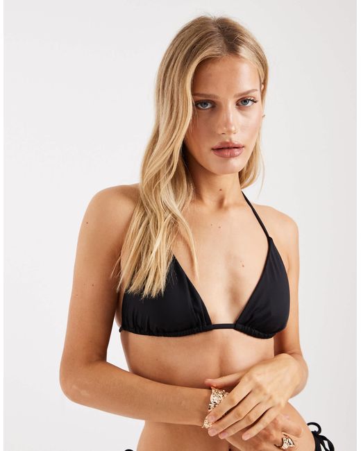 Threadbare Black Triangle Bikini Set