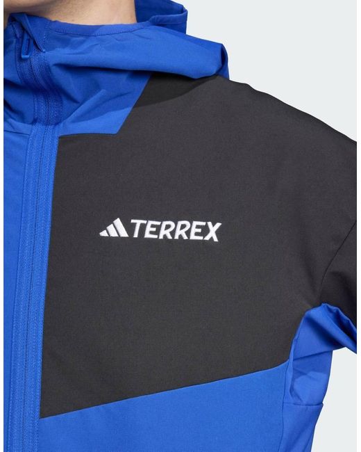 Adidas Blue Terrex Multi Softshell Jacket for men