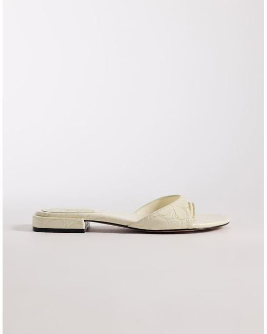 ASOS White Florida Toe Thong Sandal