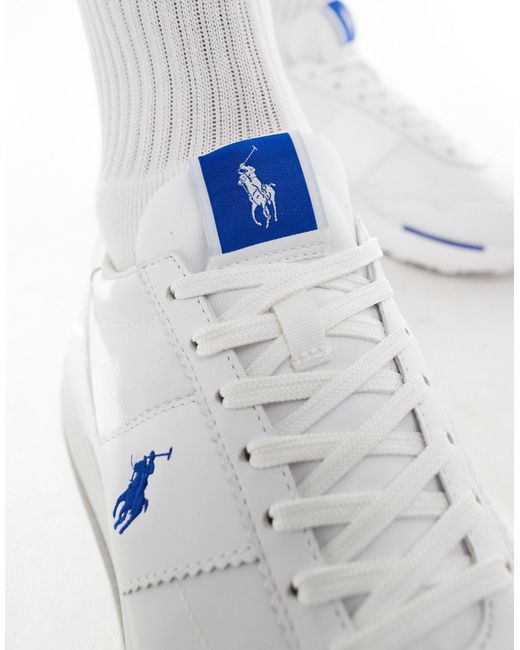 Train' 89 - baskets en cuir avec logo Polo Ralph Lauren pour homme en coloris White