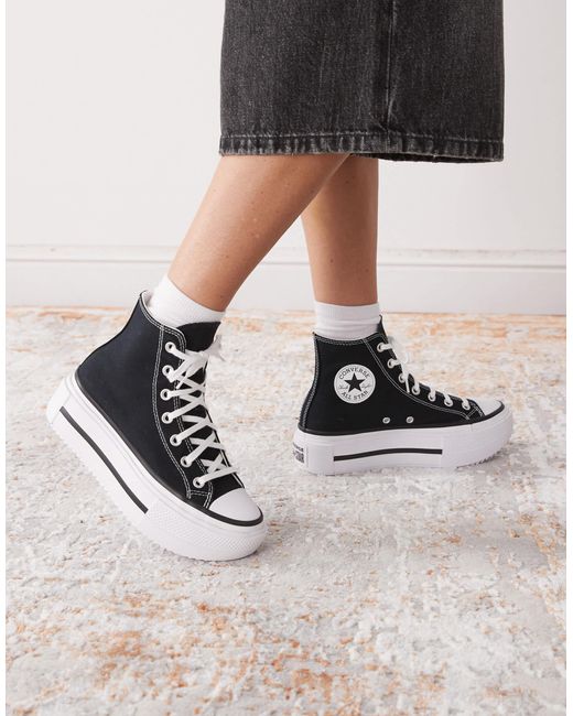 Converse Black – chuck taylor all star lift double stack – sneaker