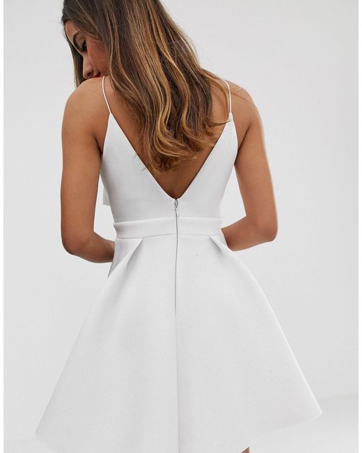 asos white scuba dress