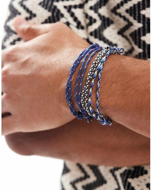 Confezione Da 5 Bracciali di ASOS in Brown da Uomo