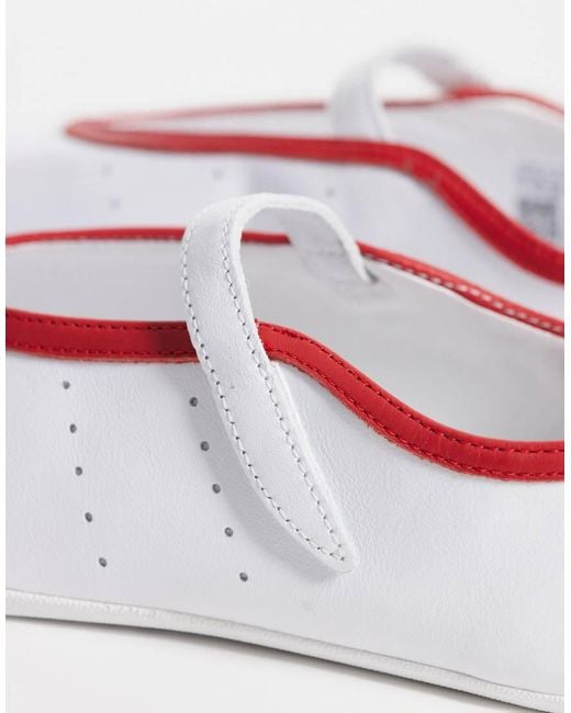 Adidas Originals White Stan Smith Ballet Flat