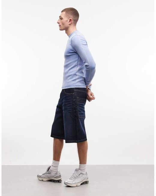 Collusion Blue Skater Jort for men