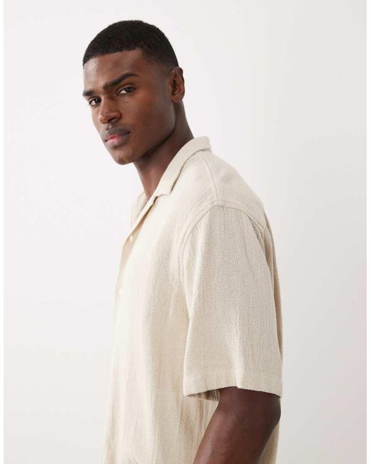 SELECTED Natural Textured Shirt for men
