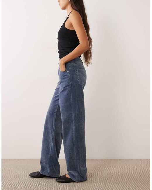 ASOS Blue baggy Wide Leg Jean
