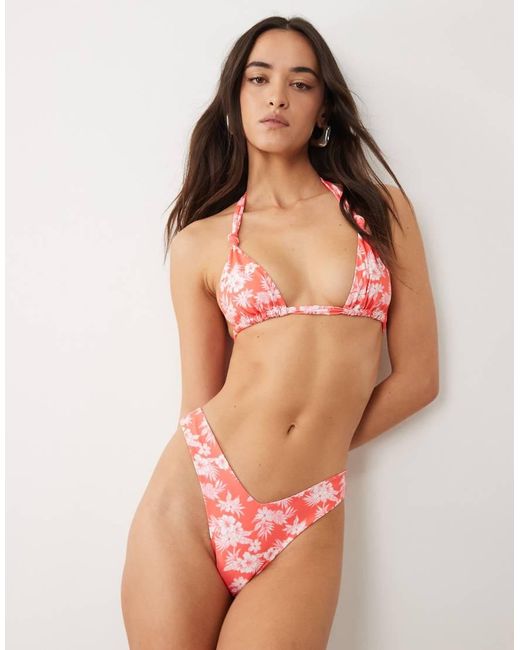 Kulani Kinis Pink Island Punch Y Cheeky Bikini Bottom