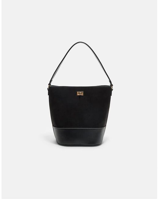 Stradivarius Bucket Tas Met Contrast in het Black