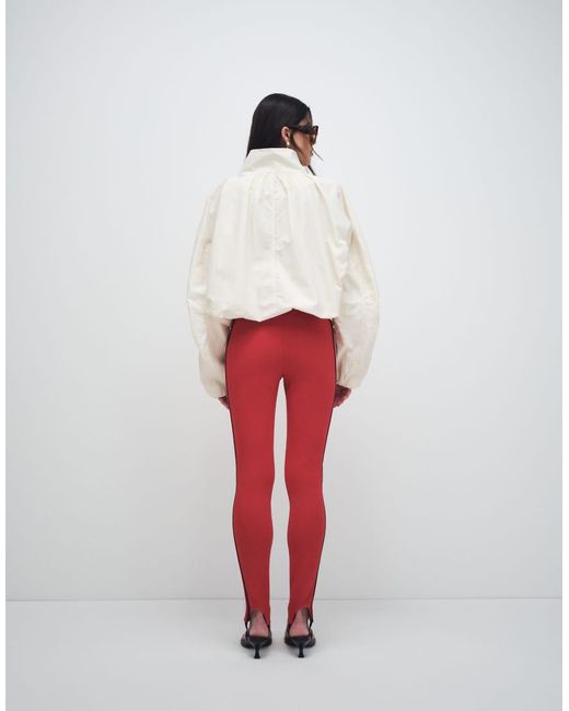 ASOS Pink Stirrup leggings With Contrast Side Stripes