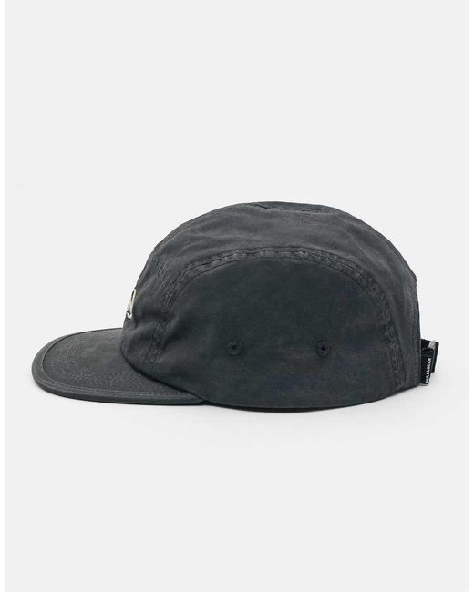 Pull&Bear Gray Embroidered 5-panel Cap for men