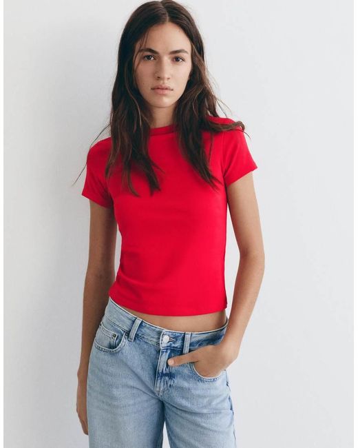 Pull&Bear Set Van Aansluitende T-Shirts in het Blue