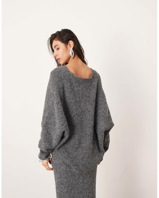 ASOS Gray – oversize-strickpullover